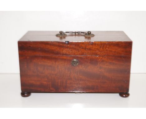 Victorian Mahogany Twin tea caddy.30cm wide. 