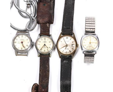 4 Vintage wristwatches, comprising Hercules, Marben, Olivia, and another (4)Lot sold as seen unless specific item(s) requeste