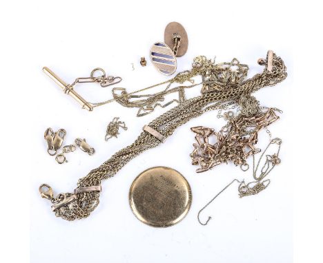 Various 9ct gold, 31.1gLot sold as seen unless specific item(s) requested 