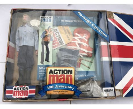Action man , Navy attack, 40th anniversary nostalgic collection, boxed