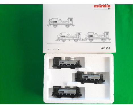 Marklin railway, HO scale, Rolling stock Wagon sets, boxed #46290 and 46802