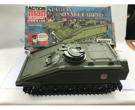 Action man transport command, Palitoy , boxed , Spartan personnel carrier, turret gun included