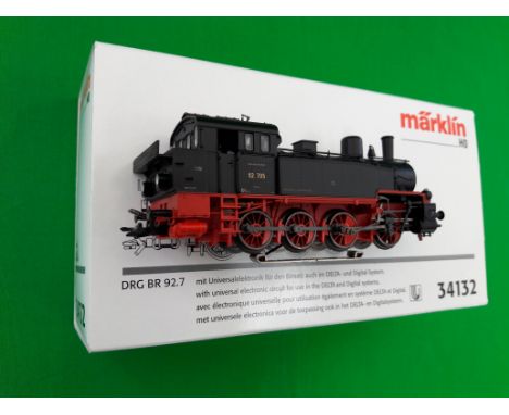 Marklin railway, HO scale, Locomotive DRG BR 92.7, boxed #34132