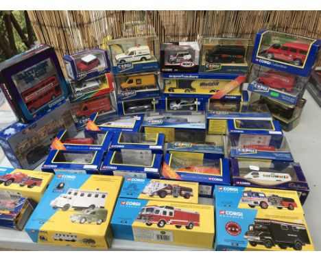 Corgi toys boxed diecast vehicles including Minis, Vans, cars etc including some classics