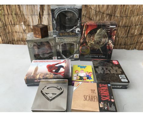 DVD gift sets and limited editions of Lord of the rings, Spider-Man, Star Wars, Superman , Scarface etc
