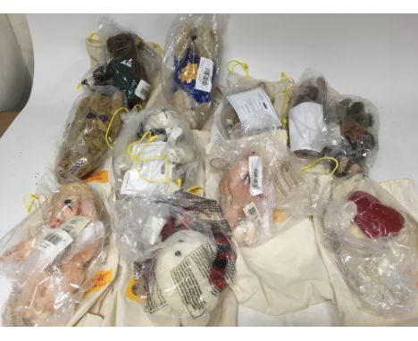 A collection of Steiff bears , all with certificates and Steiff bags