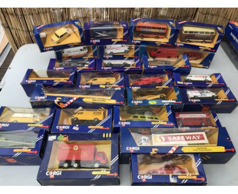 Corgi toys boxed diecast vehicles including Buses, lorry's Cars etc