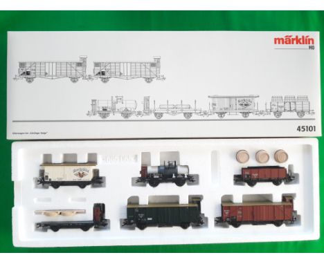 Marklin railway, HO scale, Geislinger grade freight set, Boxed # 45101