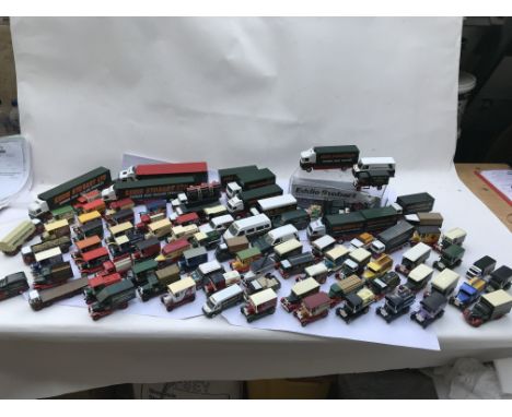 A collection of diecast vehicles including Corgi , Lledo etc , Eddie Stobart vehicles, all loose