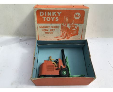 Dinky toys, boxed, Coventry climax Fork lift truck, #14C