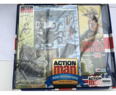 Action man 40th anniversary , Desert fighter ,nostalgic collection, replica of original product, boxed .