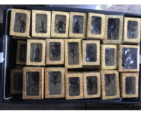 A collection of boxed Lord of the rings diecast figures approx 100+