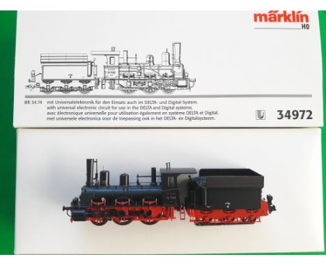 Marklin railway, HO scale, Locomotive BR 34.74, boxed #34972