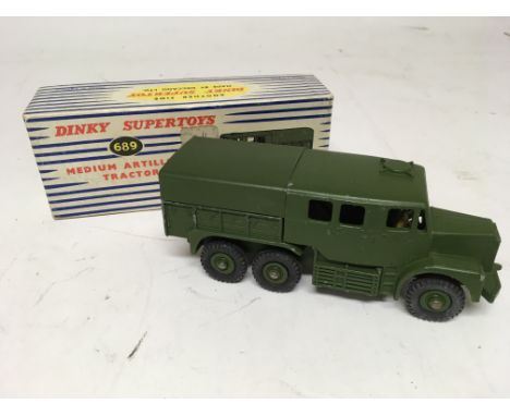 Dinky Supertoys, Medium Artillery Tractor, boxed, #689