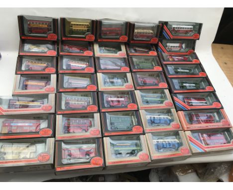 A collection of boxed 1:76 scale, Exclusive first edition, EFE diecast buses, x36