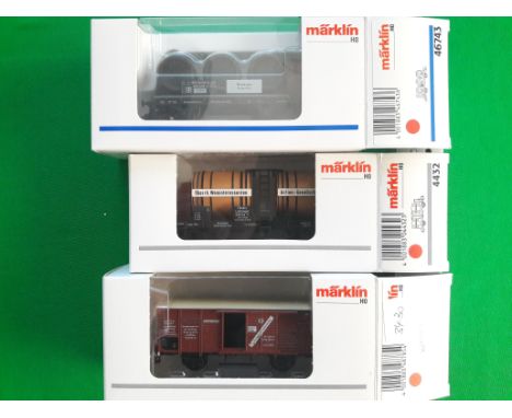 Marklin railway, HO scale , Rolling stock, boxed #48785, 46743 And 4432