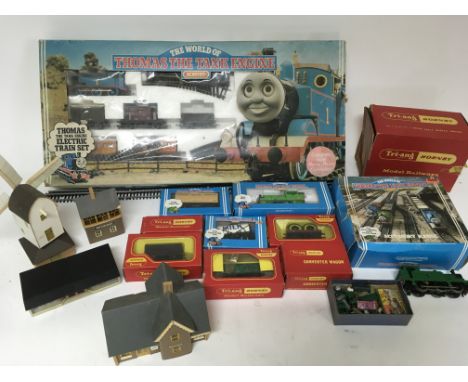 Hornby railways, Thomas the tank engine set and extra loco, rolling stock and accessories.