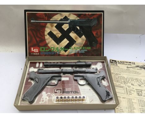 LS Luger 1:1 scale , 8" barrel model kit, complete with instructions