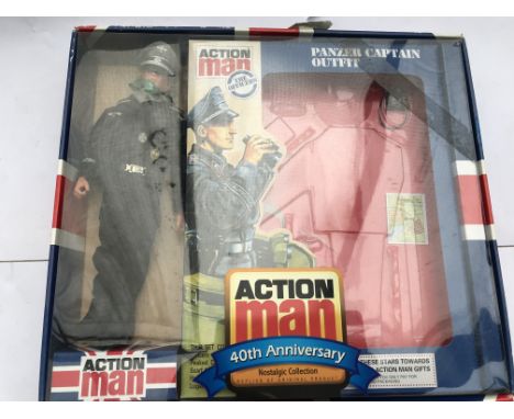 Action man , Panzer Captain outfit, 40th anniversary nostalgic collection, boxed
