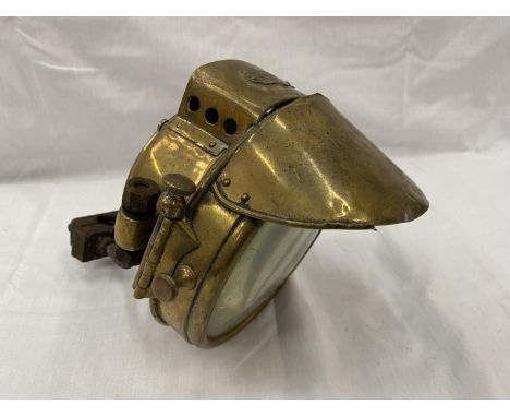 A WILLOCO-BOTTIN BRUXELLES BREVETE PATENT NO 21048/19 BRASS PRE WW1 HEADLAMP 