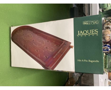 A BOXED 'JAQUES' BAGATELLE' GAME 