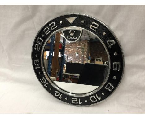 A DEALERS CIRCULAR WALL MIRROR DIAMETER 40CM 