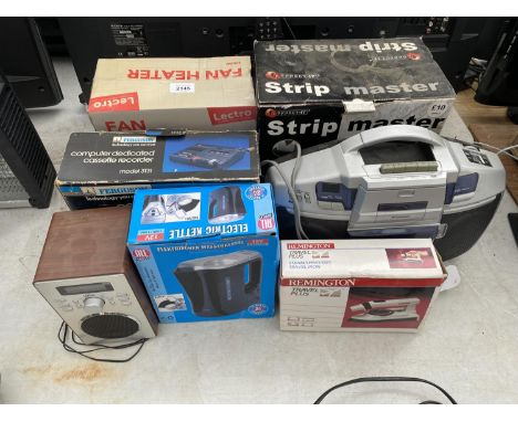 VARIOUS ELECTRICAL ITEMS TO INCLUDE A FISHER AMPLIFIER/ SPEAKER/ HEADPHONES ETC 
