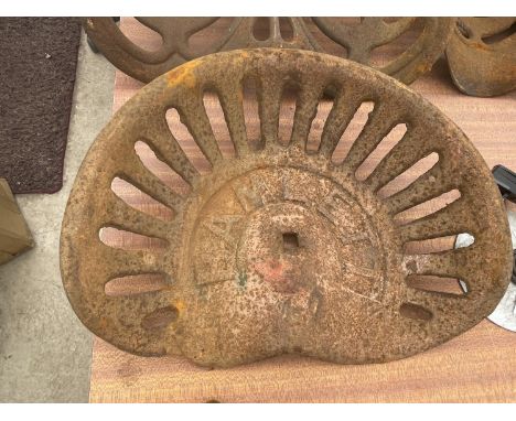 A VINTAGE BAMLETT TRACTOR SEAT 