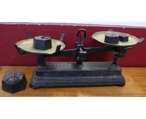 A set of scales and weights