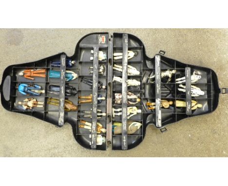 Kenner Star Wars figures in Dark Vader carry case
