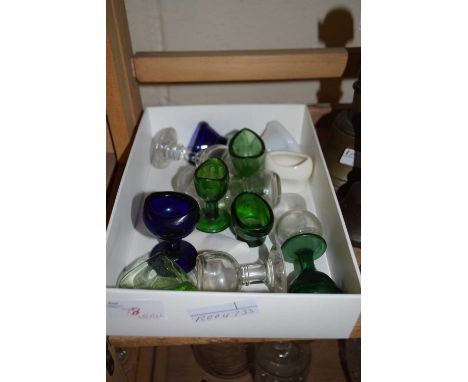 MIXED LOT VARIOUS GLASS AND CERAMIC EYE BATHS