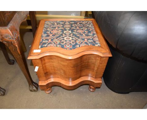 VICTORIAN SERPENTINE FRONT STEP COMMODE