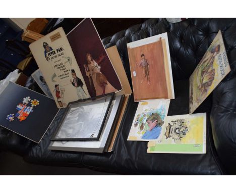 COLLECTION OF VARIOUS CONTEMPORARY PORTRAIT PAINTINGS AND OTHERS