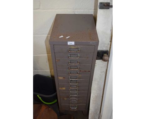 METAL WORKSHOP CHEST OF DRAWERS
