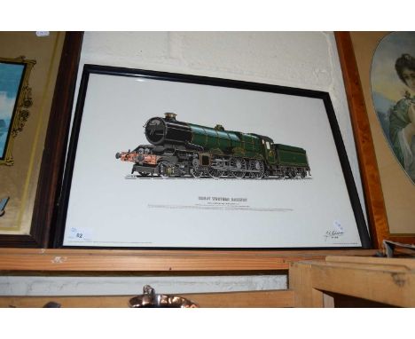 GREAT WESTERN RAILWAY COLOURED PRINT