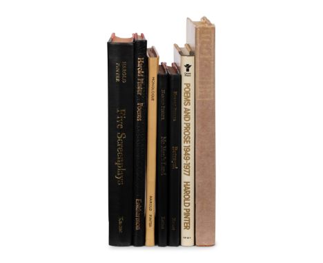 PINTER, Harold (1930-2008). A group of 8 works by Pinter, comprising: &nbsp;The Birthday Party. L, 1959. -- Poems. L, 1971. L