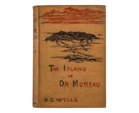 WELLS, H.G. (1866-1946). The Island of Doctor Moreau. London: William Heinemann, 1896.8vo. Half-title, frontispiece, 1p. adve