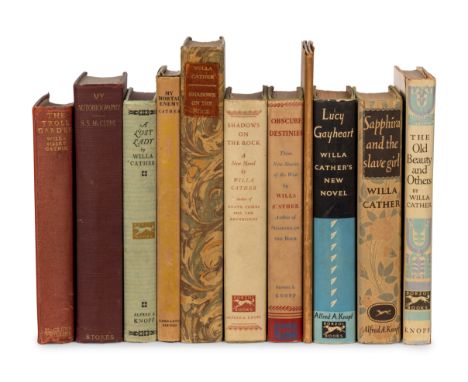 CATHER, Willa (1873-1947). A group of 10 works, comprising:The Troll Garden. McClure, Phillips &amp; Co, 1905. -- [CATHER]. M