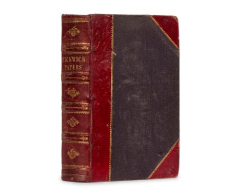 DICKENS, Charles (1812-1870). The Posthumous Papers of the Pickwick Club. London: Chapman and Hall, 1837.8vo (208 x 128 mm). 