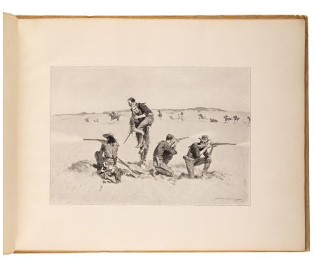 [ARTIST'S BOOK]. REMINGTON, Frederic (1869-1909). Remington's Frontier Sketches. Chicago, Akron, OH and New York: The Werner 