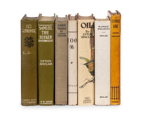 SINCLAIR, Upton (1878-1968). A group of works by Sinclair, comprising:The Metropolis. NY, 1907. -- Samuel the Seeker. NY, 191