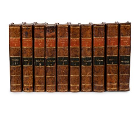 VOLTAIRE, Francois Marie Arouet de (1694-1778). Oeuvres. [Kehl]: De l'imprimerie de la Societe litteraire-typographique, 1784