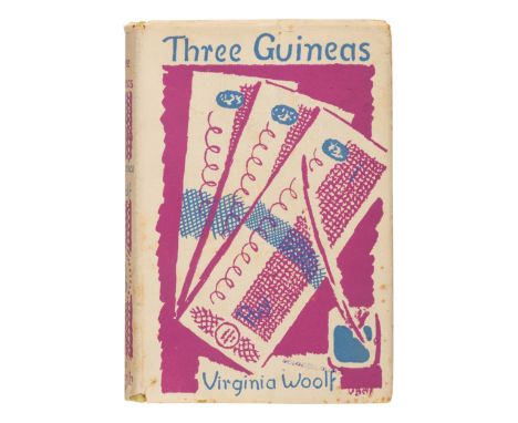 WOOLF, Virginia (1882-1941). &nbsp;Three Guineas. London: The Hogarth Press, 1938. &nbsp;8vo. Half-title; photographic illust