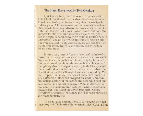 [AFRICAN AMERICANA]. MORRISON, Toni (1931-2019). The Bluest Eye. New York, Chicago, San Francisco: Holt, Rinehart and Winston