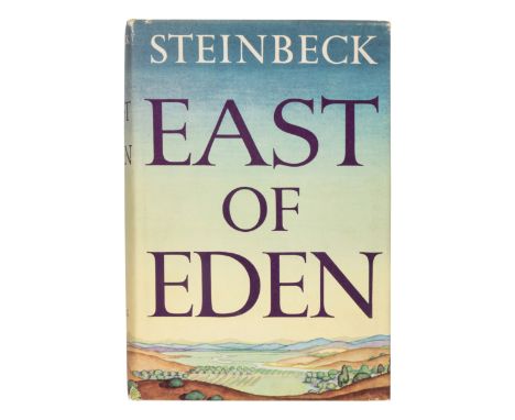 STEINBECK, John (1902-1968). East of Eden. New York: Viking Press, 1952. &nbsp;8vo. Original green cloth; in unrestored uncli