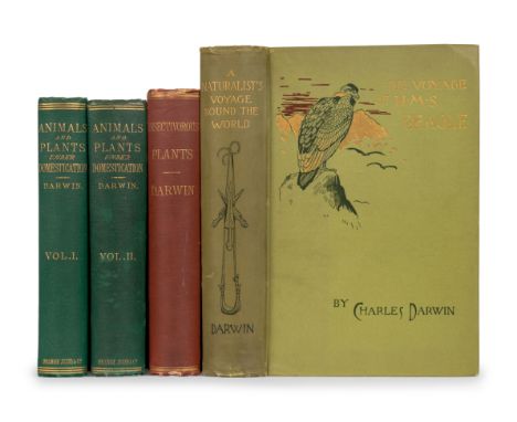 DARWIN, Charles (1809-1882). A group of American editions, comprising:The Variation of Animals and Plants under Domestication