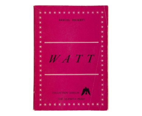 BECKETT, Samuel (1906-1989). &nbsp;Watt. Paris: Collected Merlin, Olympia Press, 1953. &nbsp;8vo. Original printed plum wrapp