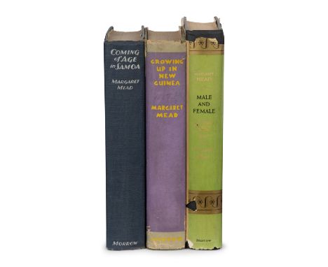 MEAD, Margaret (1901-1978). A group of 3 works, comprising:Coming of Age in Samoa a Psychological Study of Primitive Youth fo
