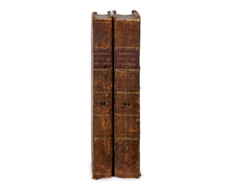 [TRAVEL AND EXPLORATION]. KNOLLES, Richard (1550-1610). The Generall Historie of the Turkes from the first beginning of that 