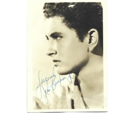 John Drew Barrymore signed 7x5 sepia vintage photo. Good Condition. All autographs are genuine hand signed and come with a Ce